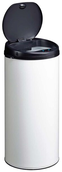 Rossignol SAS Bezdotykový odpadkový koš Rossignol Sensitive Basic 93610, 45 L, bílý, RAL 9016