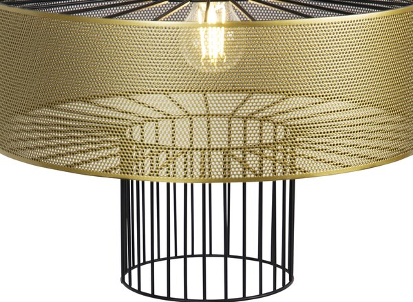 Designové závěsné svítidlo zlaté s černou 40 cm - Tess