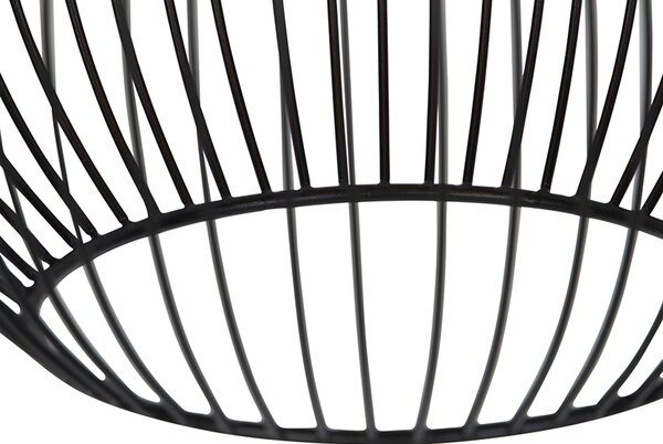 Designové kulaté závěsné svítidlo černé 30 cm - Dos