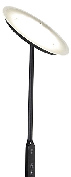 Stojací lampa černá vč. LED s dálkovým ovládáním - Bumu