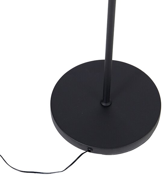 Stojací lampa černá vč. LED s dálkovým ovládáním - Bumu
