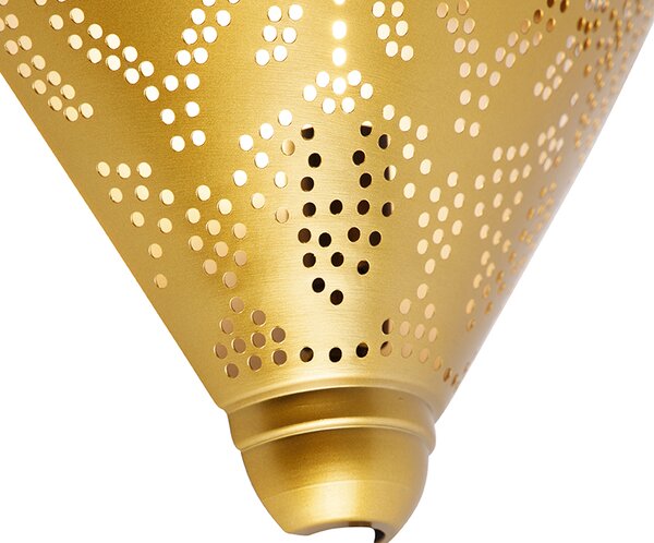 Orientální nástěnná lampa zlatá - Zayn