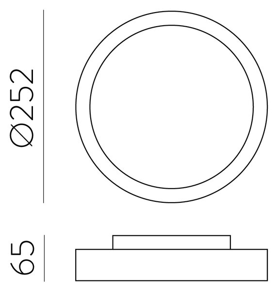 ACB Iluminacion Venkovní LED svítidlo KUMA, ⌀ 25 cm, 14W, CRI90, IP65