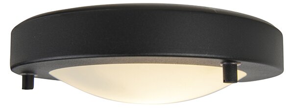 Moderní stropní svítidlo černé 18 cm IP44 - Yuma