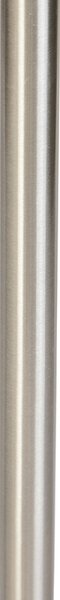 Moderní stojací lampa ocel s černým stínítkem 45 cm - Simplo