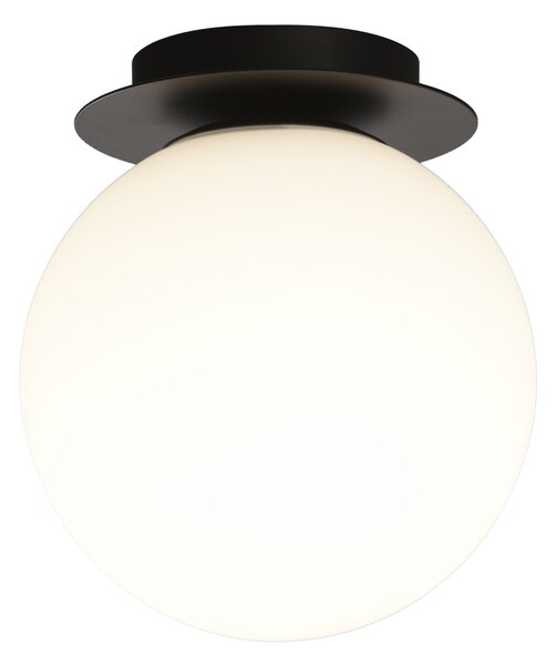 ACB Iluminacion Stropní LED svítidlo PARMA, ⌀ 18 cm, 1xE27 15W, IP44 Barva: Černá