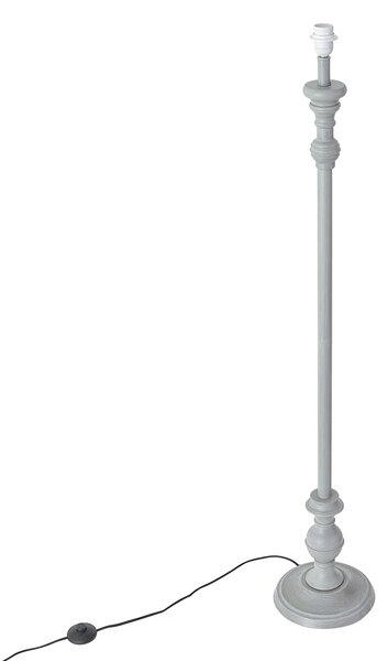 Klasická stojací lampa šedá bez stínidla - Classico