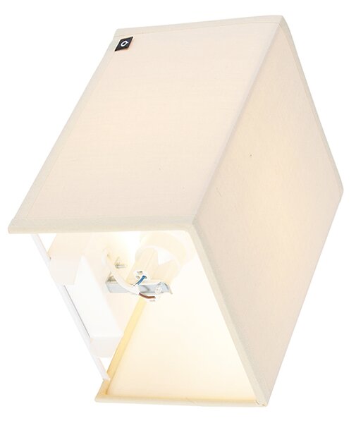 Rustikální nástěnná lampa béžová - Vete