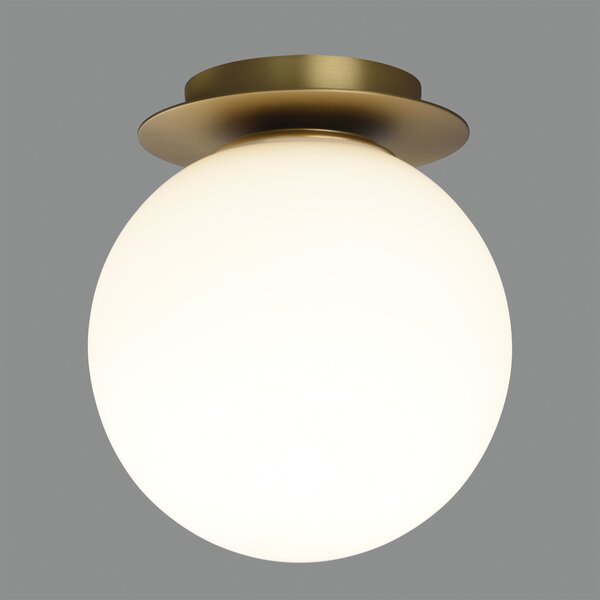 ACB Iluminacion Stropní LED svítidlo PARMA, ⌀ 18 cm, 1xE27 15W, IP44 Barva: Černá