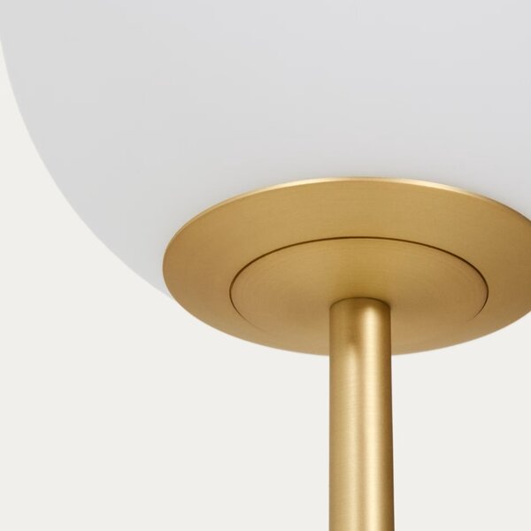 Kave Home Zlatá kovová stojací lampa Brisia 165 cm