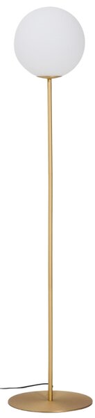 Kave Home Zlatá kovová stojací lampa Brisia 165 cm