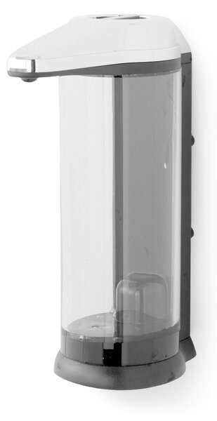 Bezdotykový dávkovač mýdla na zeď Compactor, bateriový, černý plast / chrom, 510 ml