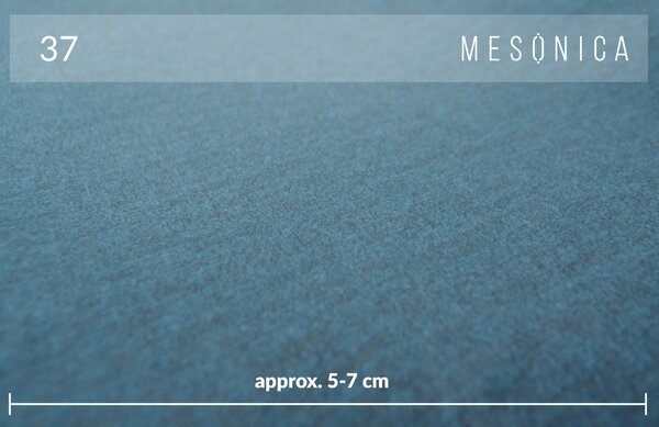 Tmavě modrá sametová podnožka MESONICA Puzo