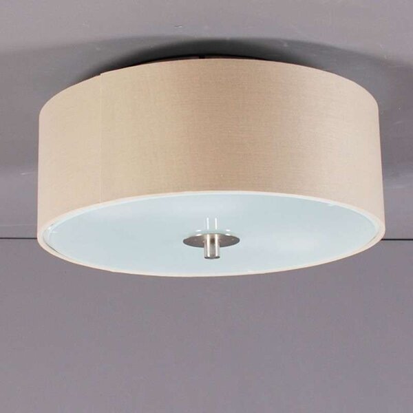 Rustikální stropní svítidlo béžové 30 cm - Drum