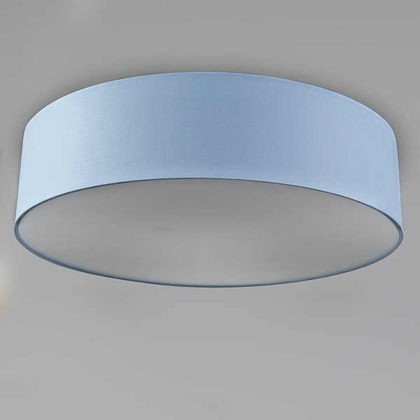 Stropní lampa modrá 40 cm vč. LED - Drum LED