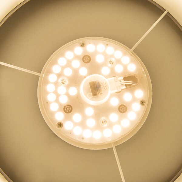 Stropní lampa modrá 40 cm vč. LED - Drum LED