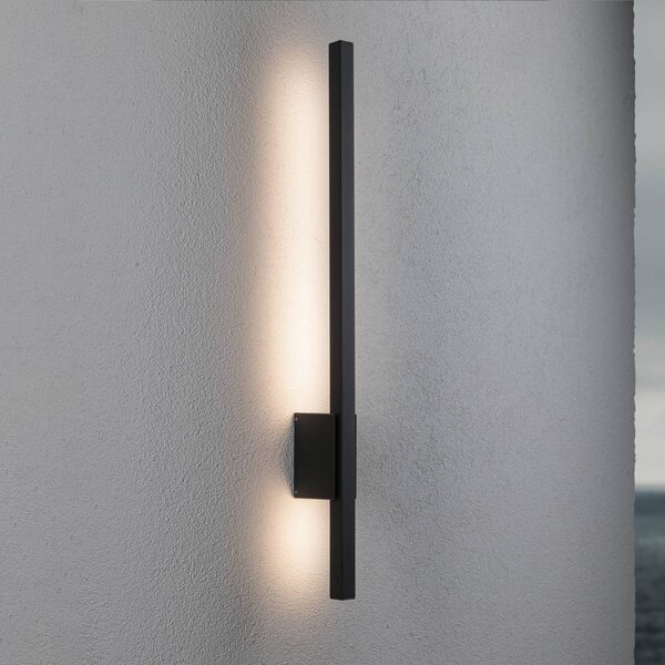 Paulmann Venkovní nástěnné svítidlo Stan LED 80 cm, Černá, Hliník, Moderní