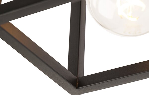 Průmyslové stropní svítidlo černé 99,5 cm 4-světlo - Cage
