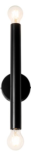 Art Deco nástěnná lampa černá 2-světlo - Tubi