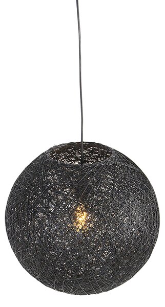 Závěsné svítidlo černé 45 cm - Corda