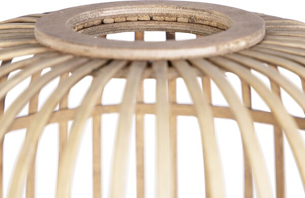 Rustikální stojací lampa z ratanu - Manila