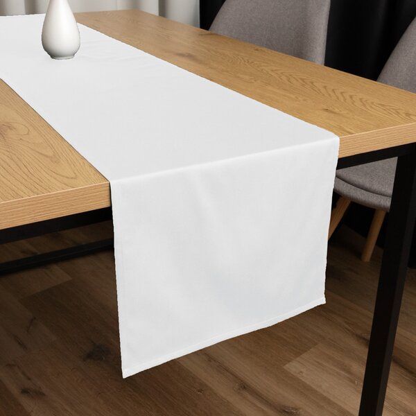 Biante Bavlněný saténový běhoun na stůl ST-001 Bílý 35x120 cm