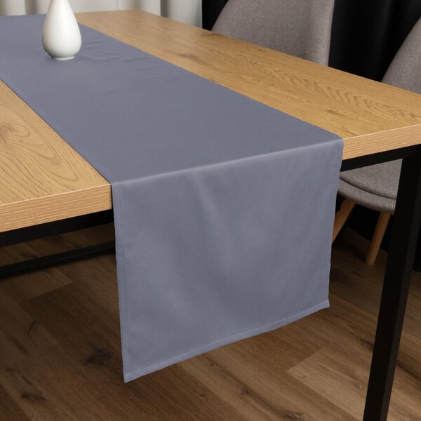 Biante Bavlněný saténový běhoun na stůl ST-003 Modrošedý 35x120 cm