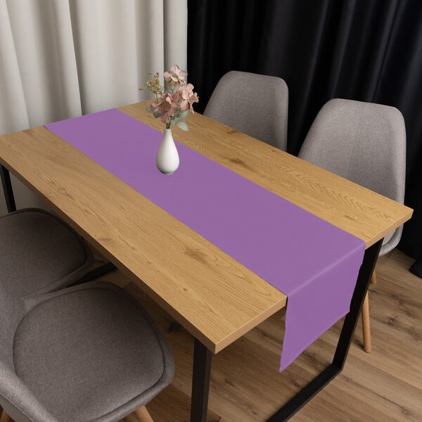 Biante Bavlněný saténový běhoun na stůl ST-009 Levandulový 35x120 cm