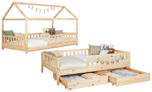POSTEL S ÚLOŽNÝM PROSTOREM, 90/200 cm, přírodní barvy MID.YOU - Online Only dětské postele, Online Only