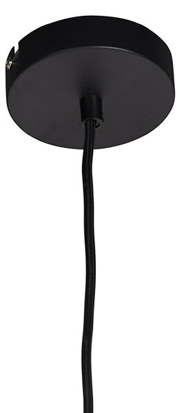 Závěsné svítidlo s sametovým stínítkem Peacock se zlatem 40 cm - Combi