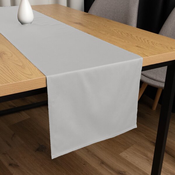 Biante Bavlněný saténový běhoun na stůl ST-012 Světle šedý 35x120 cm