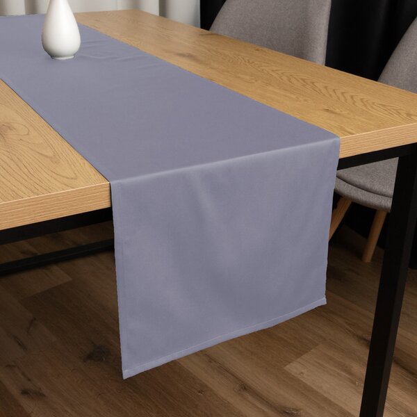Biante Bavlněný saténový běhoun na stůl ST-016 Modrošedý 20x120 cm