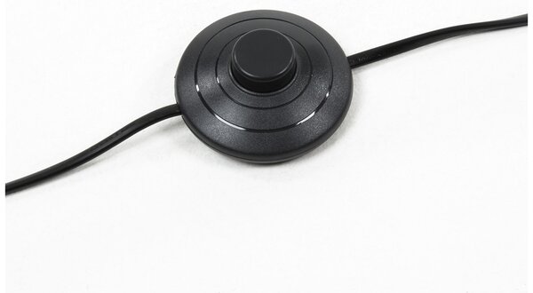 Černá kovová stojací lampa s mramorem Kave Home Juhe