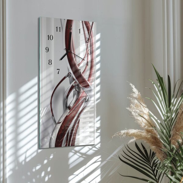 Skleněné hodiny vertikální Vzor zsppc-30x60-00182175