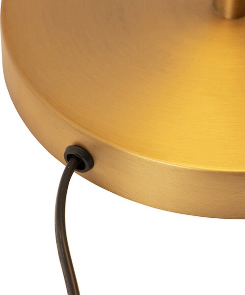 Moderní stolní lampa bronzová vč. LED - Disco