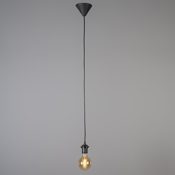 Retro závěsné svítidlo černé 40 cm - Granny Frame