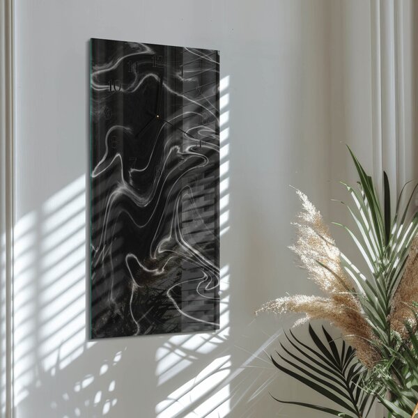 Skleněné hodiny vertikální Vlna zsppc-30x60-00181237