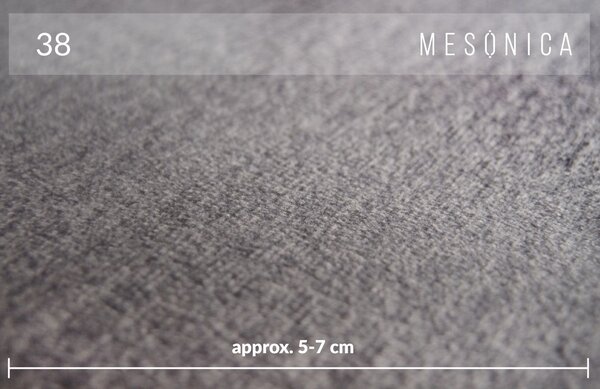 Tmavě šedá dvoumístná sametová pohovka MESONICA Musso 173 cm