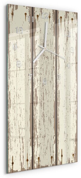 Skleněné hodiny vertikální Dřevěné desky zsppb-30x60-00260378