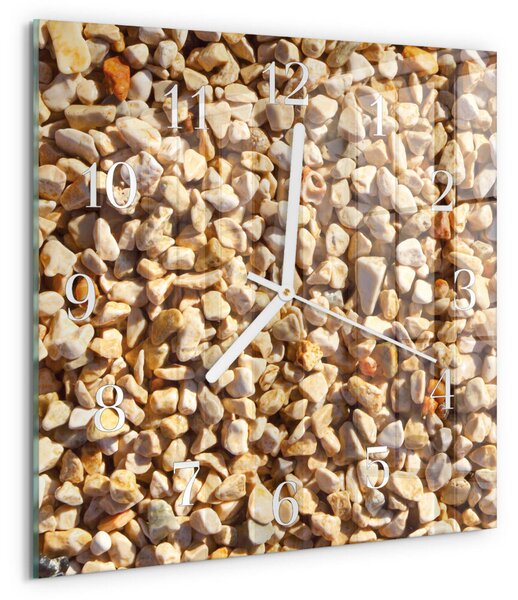 Skleněné hodiny Štěrk zskb-30x30-00090031