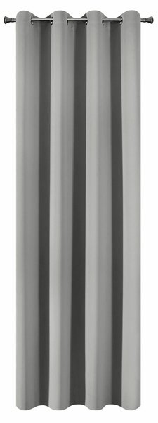 ZATEMŇOVACÍ ZÁVĚS NA KROUŽCÍCH ADLEY 135X250 CM STŘÍBRNÁ