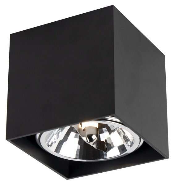 Designové bodové světlo černé čtvercové - Box