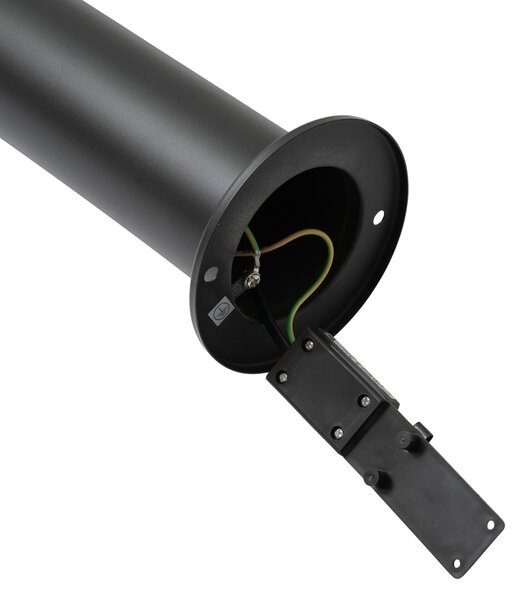 Moderní venkovní lampa černá 80 cm IP44 vč. LED - Roxy