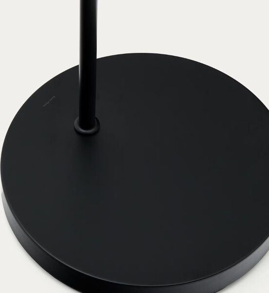 Černý kovový stojan na zahradní LED lampu Kave Home Nali