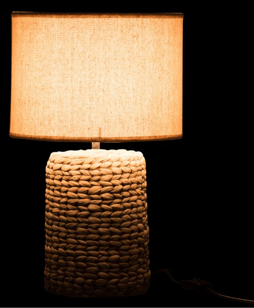 Béžová stolní lampa J-line Fott 47 cm