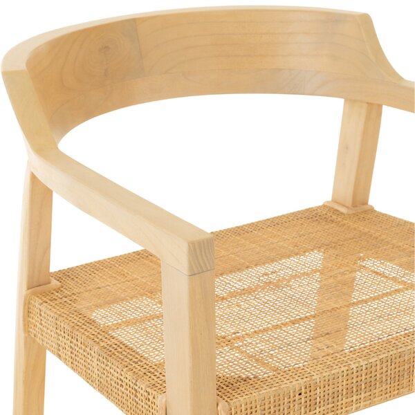 Teaková barová židle J-line Talya 78 cm