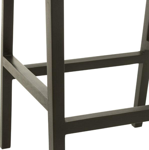 Černá teaková barová židle J-line Talya 78 cm