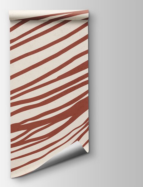 Fototapeta Červené čáry na bílém pozadí, Abstraktní fototapety, Populární fototapety - Tapeko.co.cz