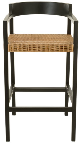 Černá teaková barová židle J-line Talya 78 cm