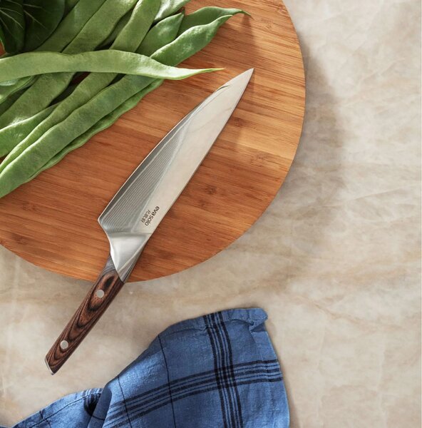 Eva Solo Nordic Kitchen kuchařský nůž 20 cm – damascénská ocel, japonský styl